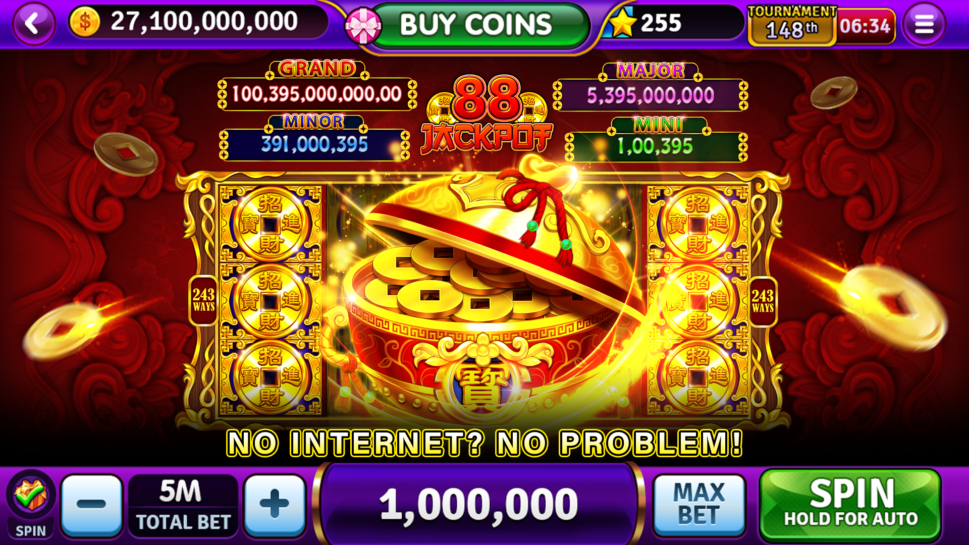 Cash Storm Casino gameplay with themed reel symbols and win multiplier
