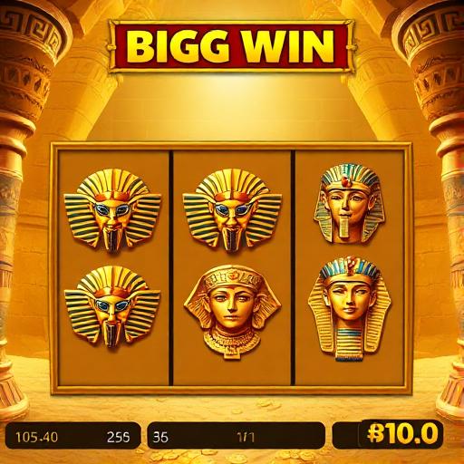 Egyptian themed slot with golden scarab symbols and hieroglyphic reels
