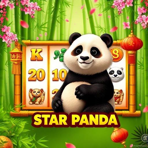 Star Panda themed slot with bamboo forest background and lucky panda symbols